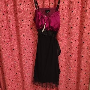 Snap Fuchsia and Red Dress